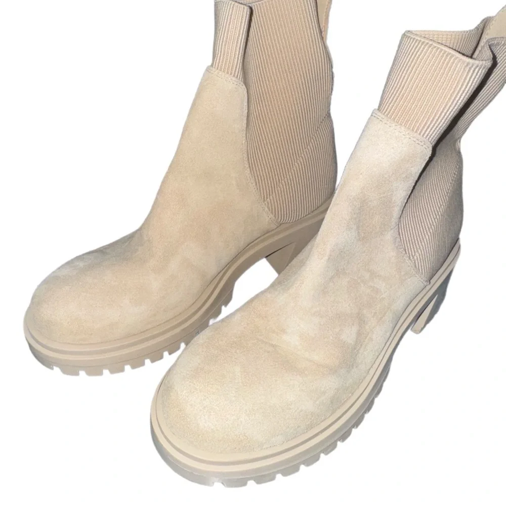 Steve Madden Holley Knit Sock Bootie – Beige/Tan – Women’s